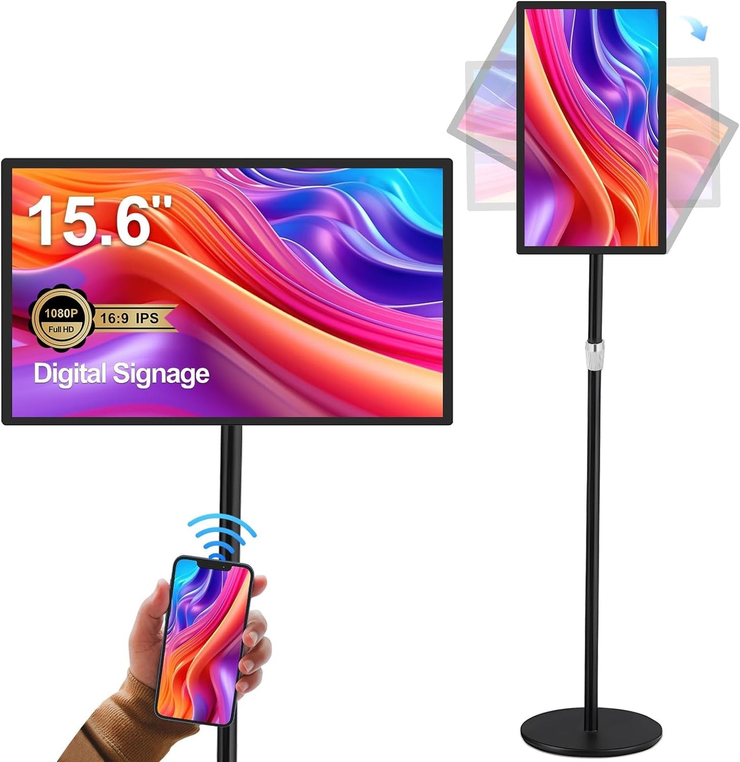 Wall Mount Commercial Signage Display Slim Series 15.6 inch