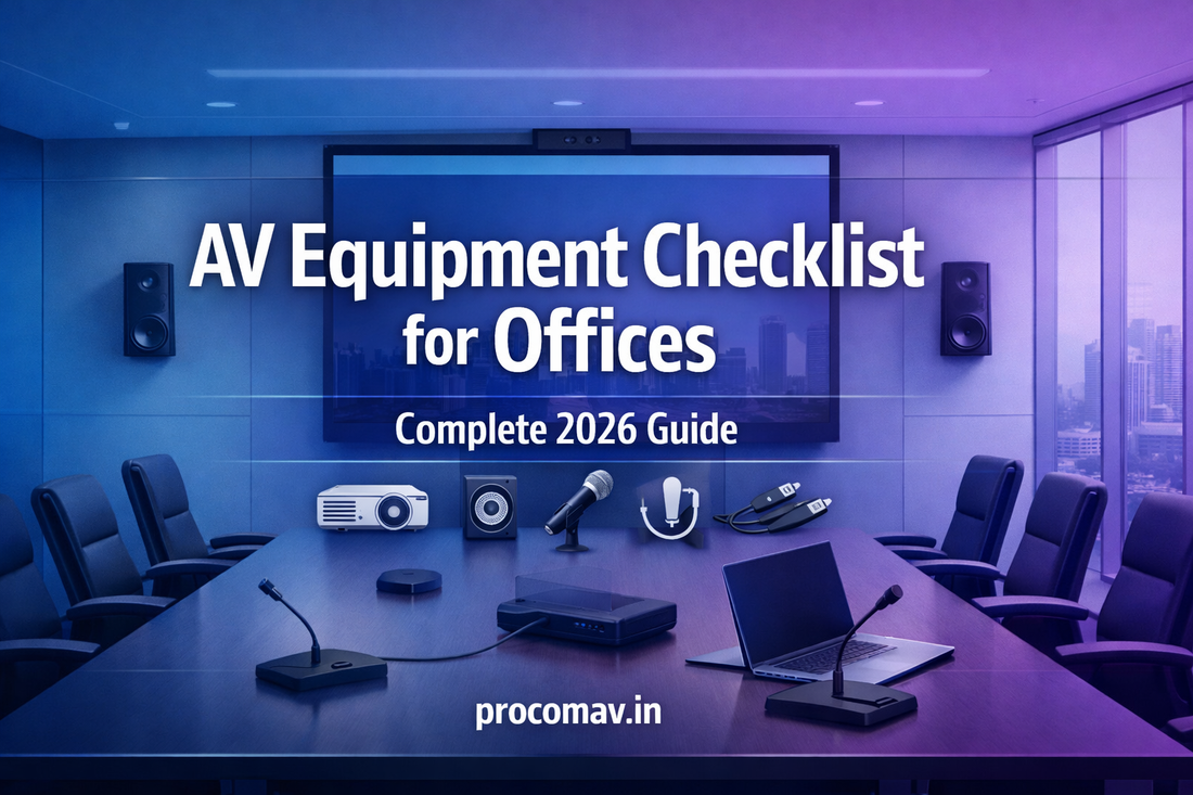 AV Equipment Checklist for Offices