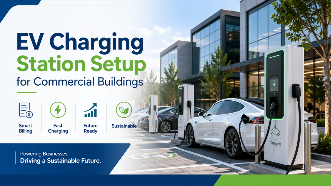 EV Charging Station Setup for Commercial Buildings