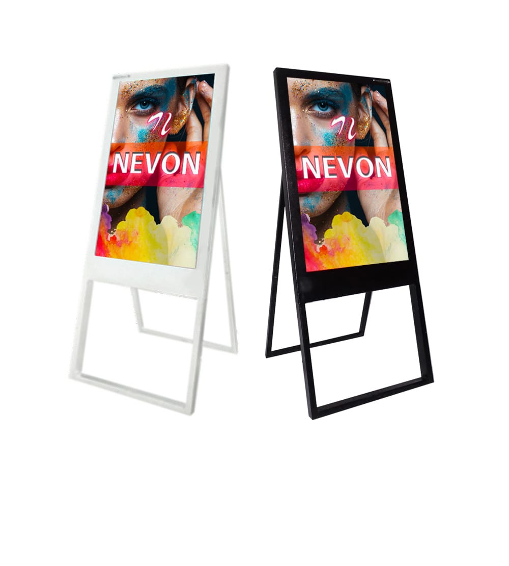 A-Frame/Easel Digital Display Standee with Android with Glass