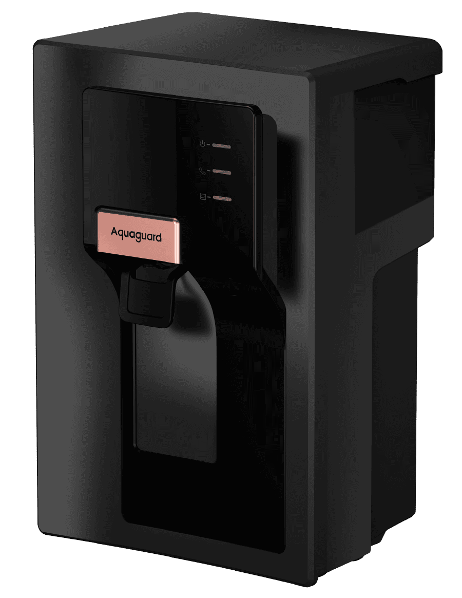 Eureka Forbes NOVA WS RO+UV+UF+TA+ALKALINE+Stainless steel 2X With Wall & Table Mount 6.2 Litre Water Purifier (Black) With Mega Sediment Filter