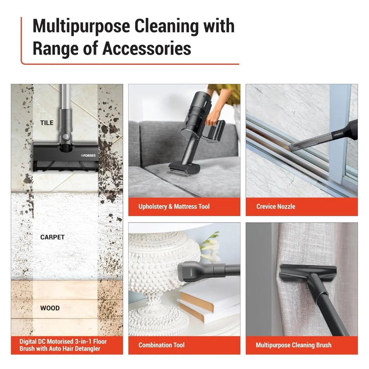 Forbes Cordless Zerobend Z10 Vacuum Cleaner