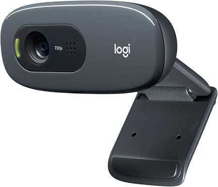 Logitech C270 HD 720p Webcam with Built-in Microphone