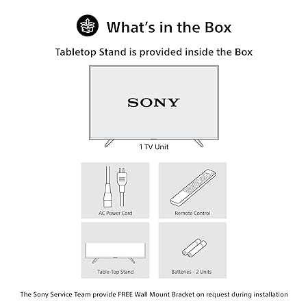Sony 126 cm (50 inches) BRAVIA 2M2 Series 4K Ultra HD Smart LED Google TV K-50S25M2