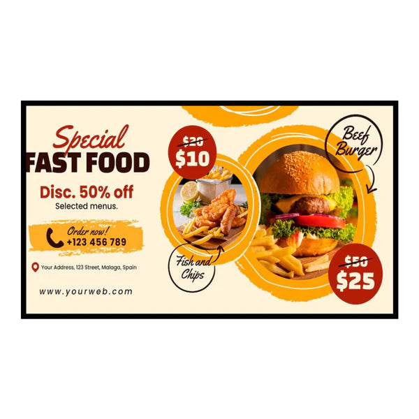 Wall Mount Signage TV Series POS 32 TV Signage 32 Inch