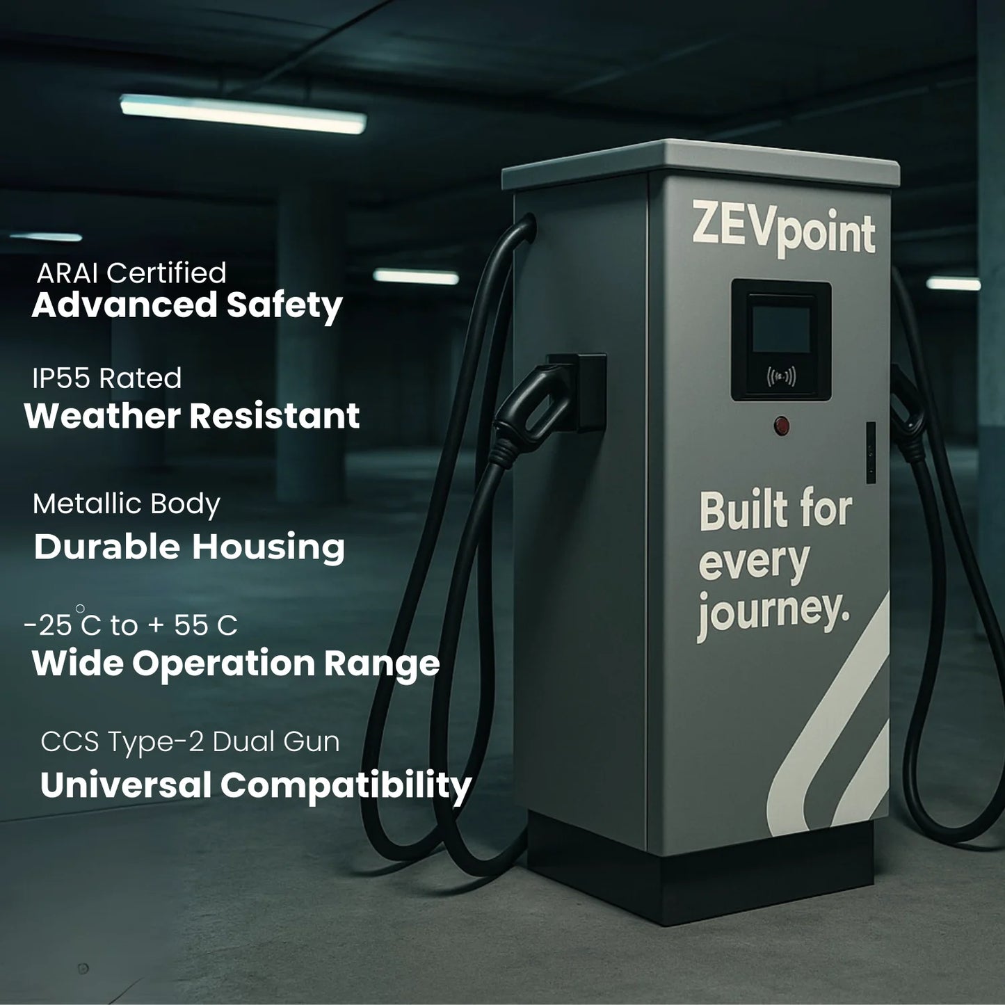 Nova 120kW DC Charger | Dual Gun Fast EV Charging Solution for High-Traffic Stations