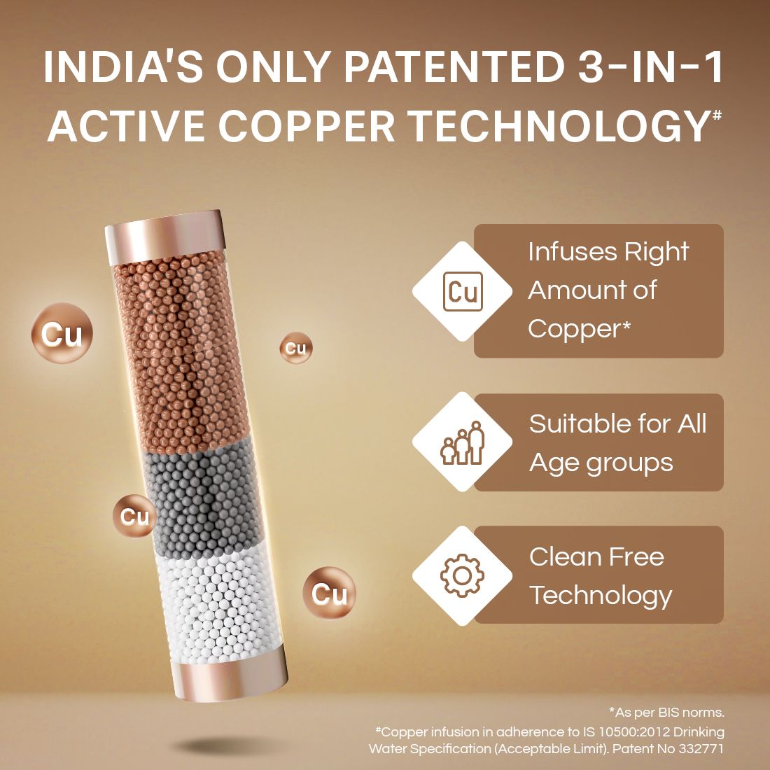 Aquaguard Enrich Glory RO+UV+UF Copper Water Purifier