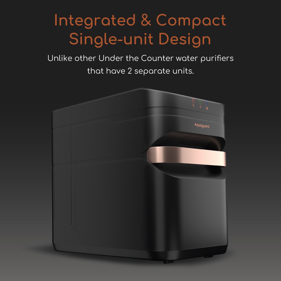 EUREKA FORBES Aquaguard Aspire Designo NXT UTC UV+UF Copper Water Purifier