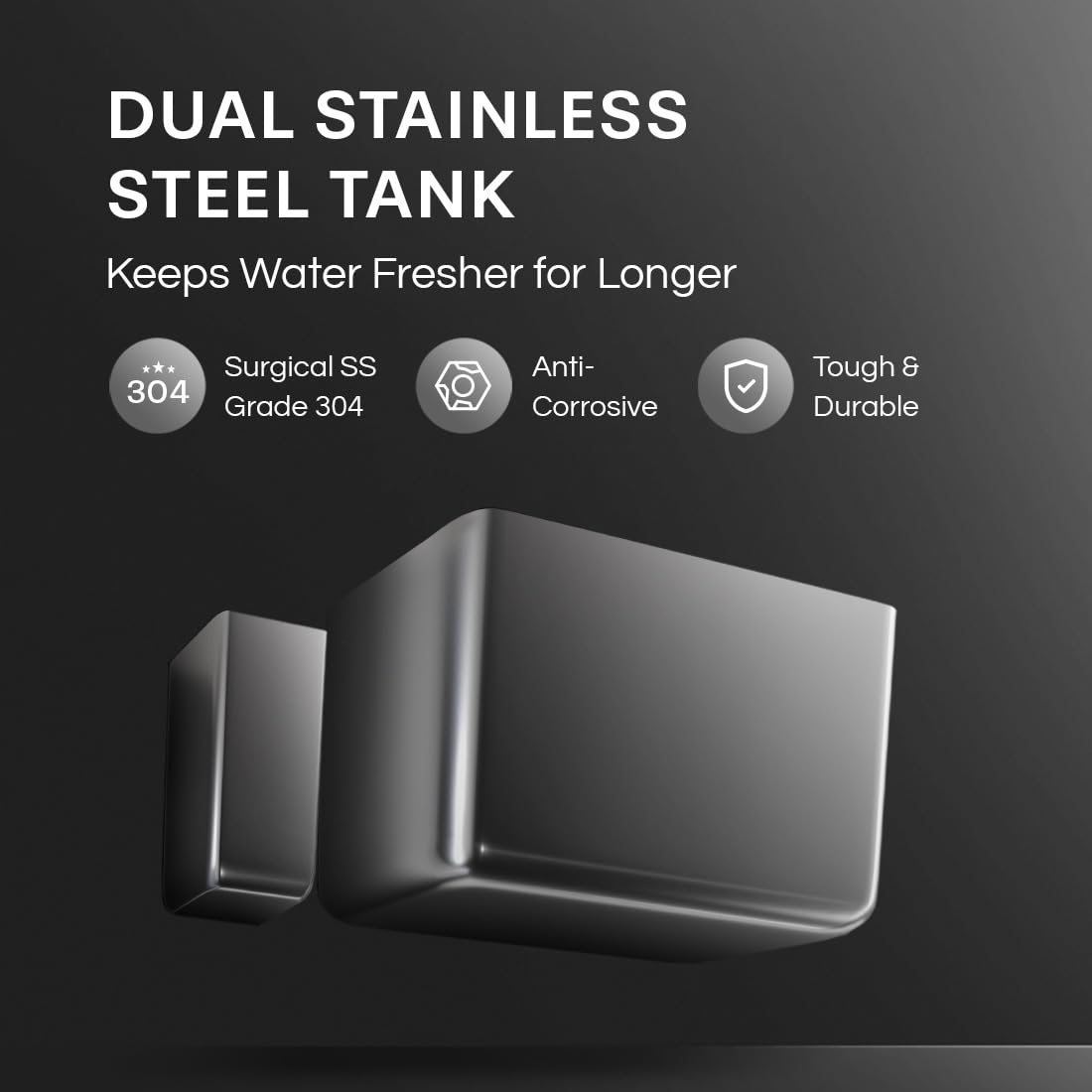 EUREKA FORBES Aquaguard Aspire Blaze Insta WS RO+UV Stainless Steel Hot & Ambient Copper Water Purifier