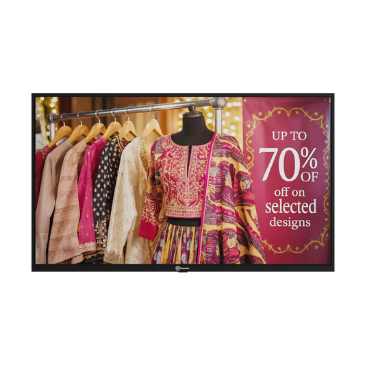 Wall Mount Commercial Signage Display Slim Series POS55W 55 inch 4K