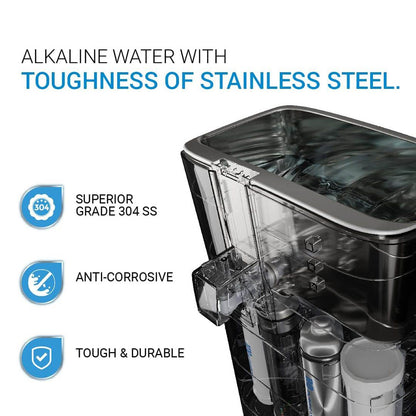 Aquaguard Enrich Superio WS RO+UV Stainless Steel Alkaline Water Purifier