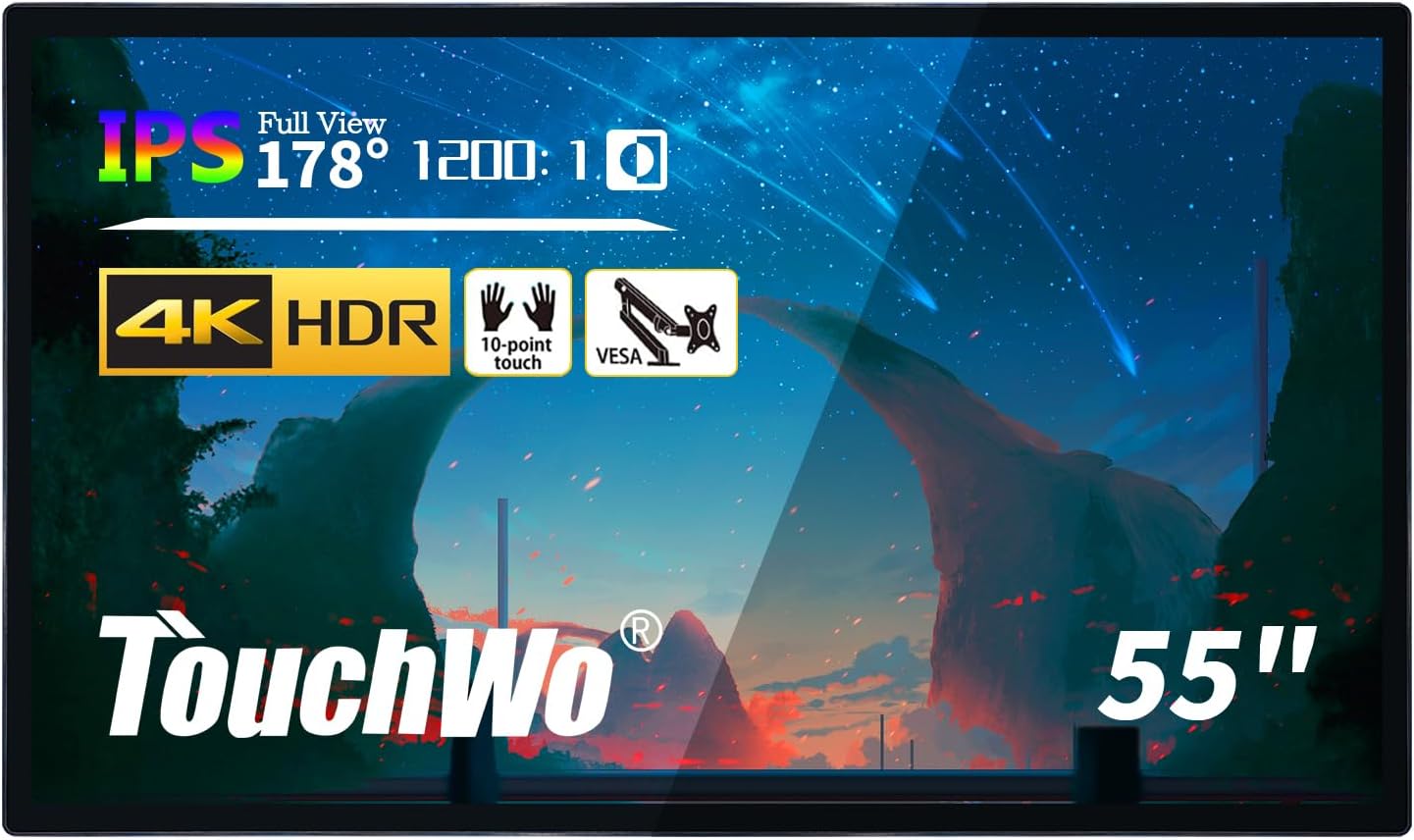 Factory Fitted Capacitive Touch Monitors 55" inch