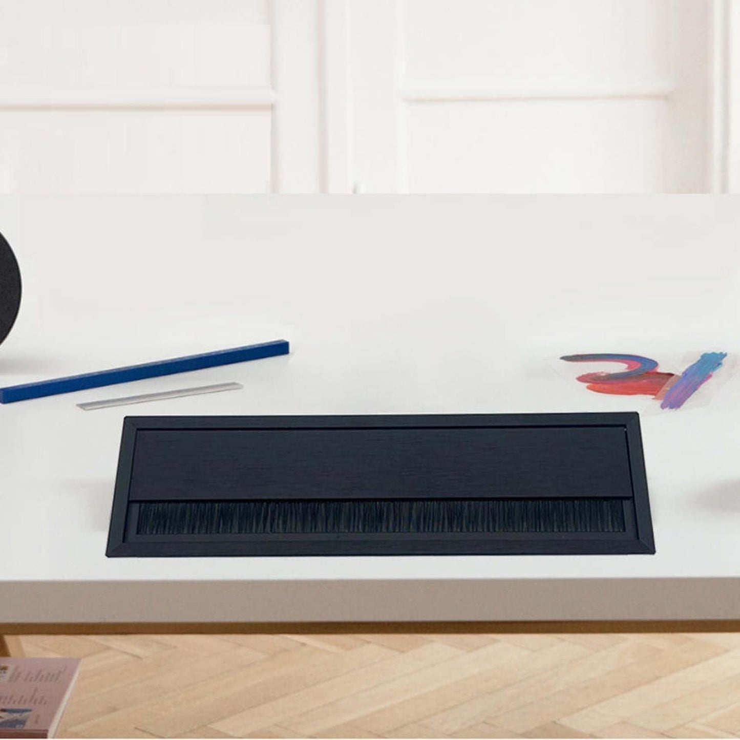 Brush Type 8 Module Pop-Up Box | Smart Conference Table Connectivity Solution