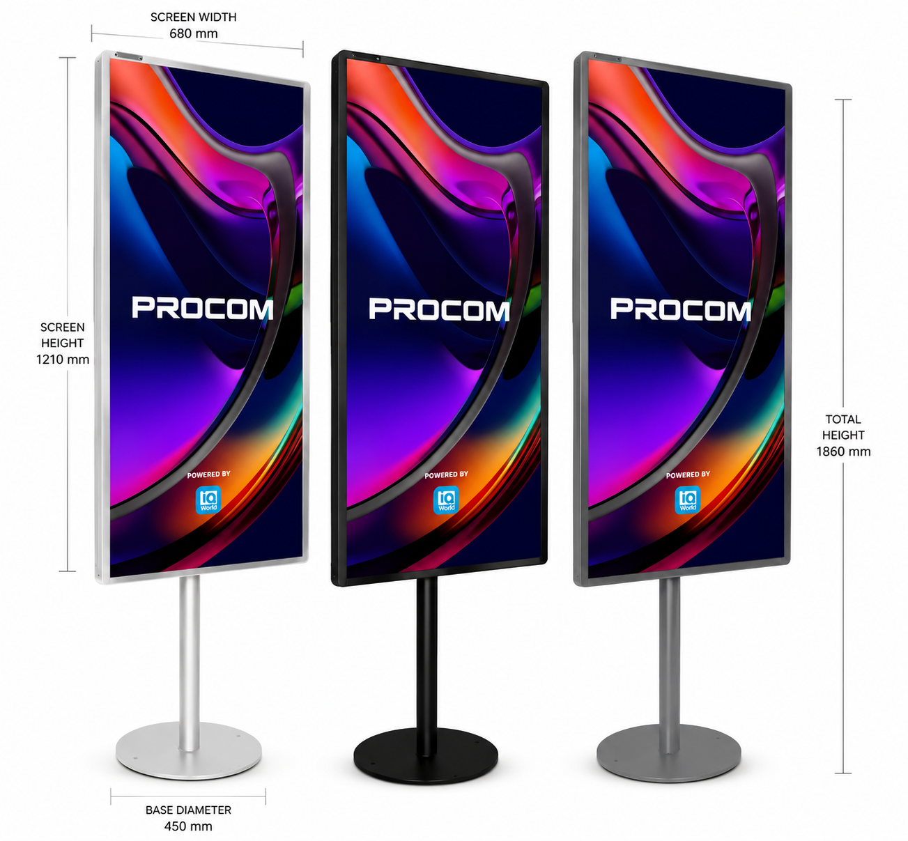 CAN LIT PRO 4301 43" POLE DIGITAL DISPLAY