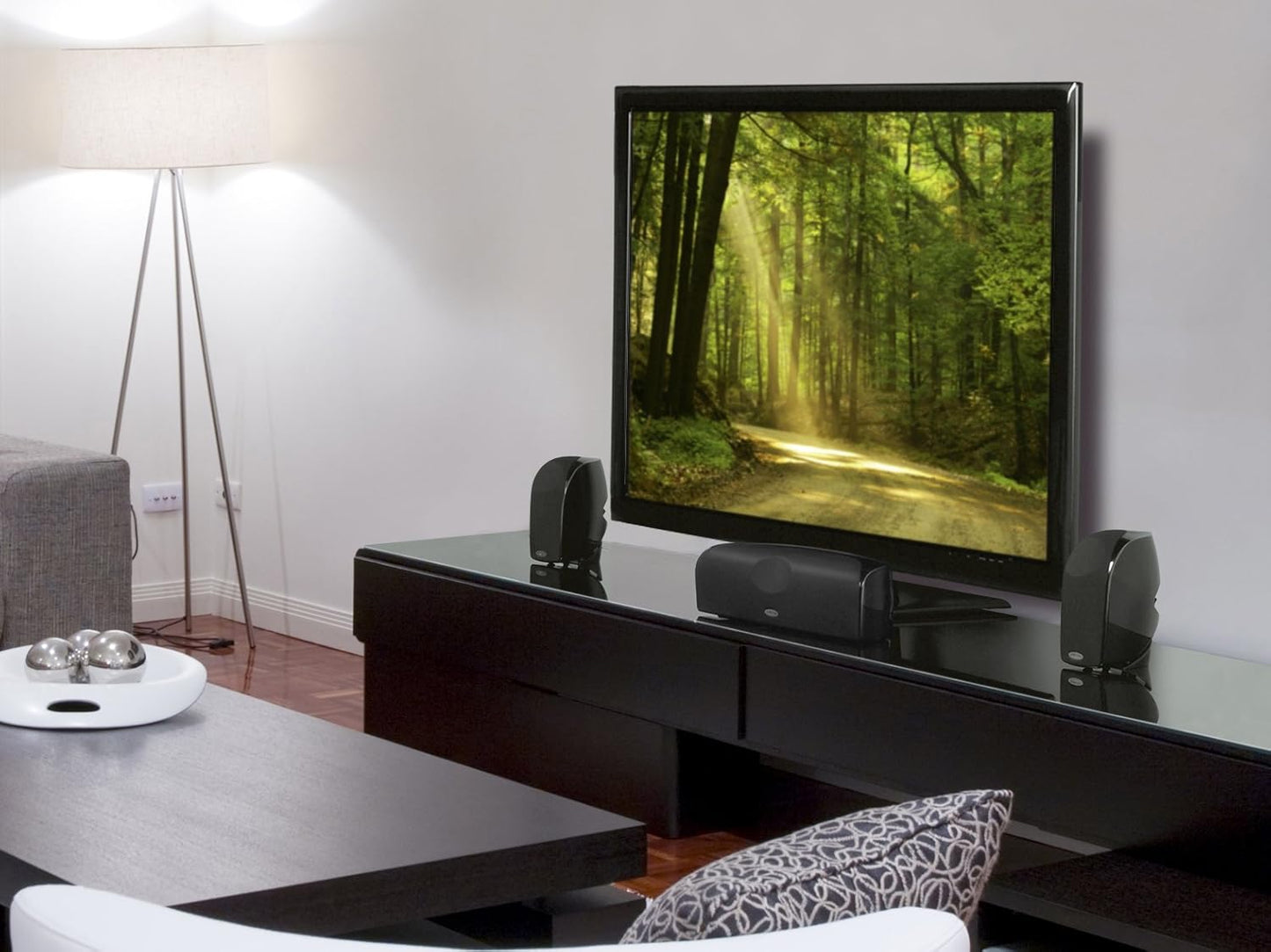 Polk Audio TL1600 RCA 100 Watt 5.1 Channel Wired Speaker (Black)