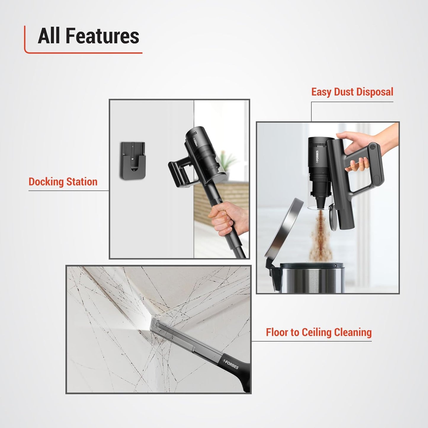 Forbes Cordless ZeroBend Z21 Vacuum Cleaner