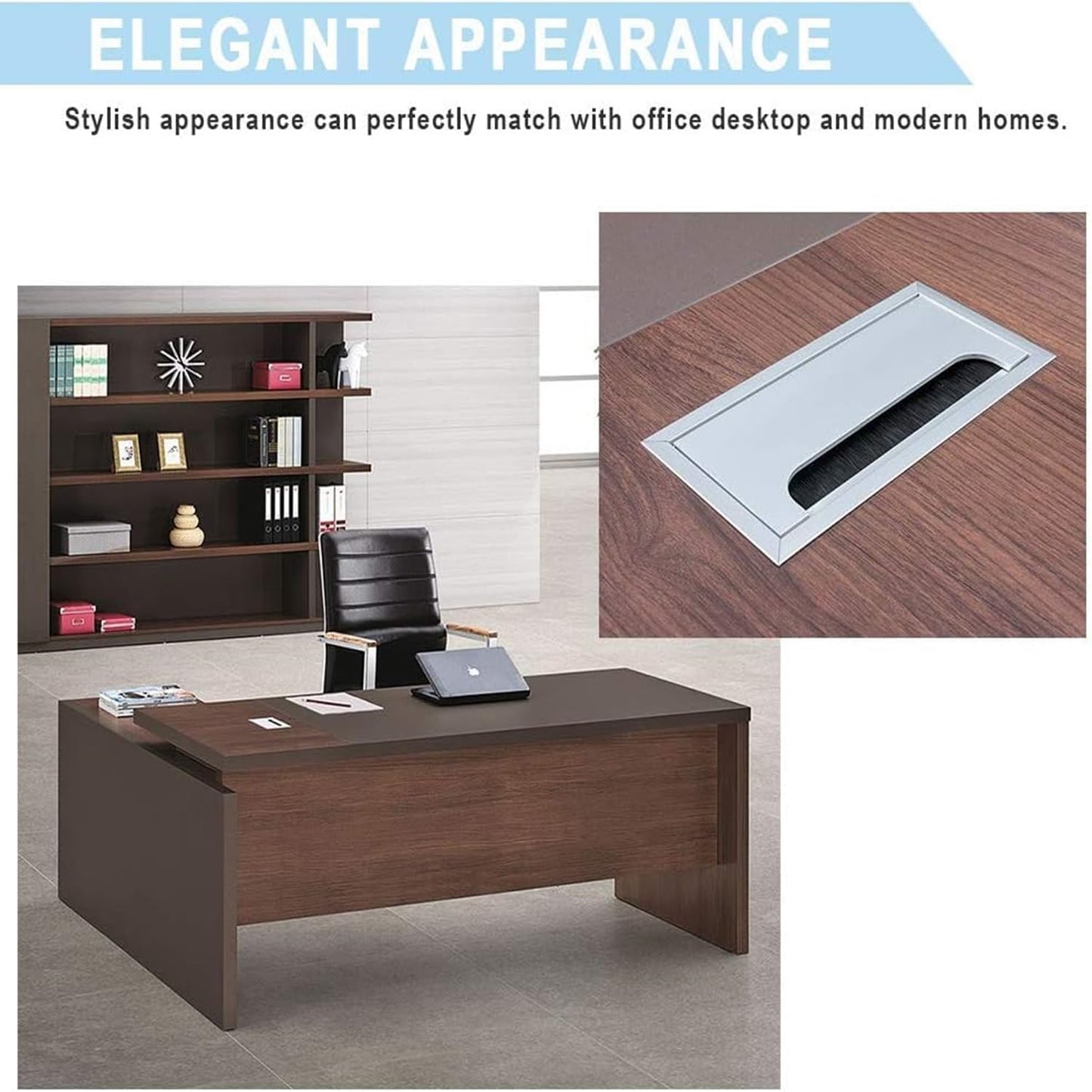 Brush Type 8 Module Pop-Up Box | Smart Conference Table Connectivity Solution