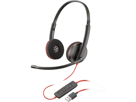 Poly Plantronics Blackwire 3220 Wired USB Headset for Calls & Office Use