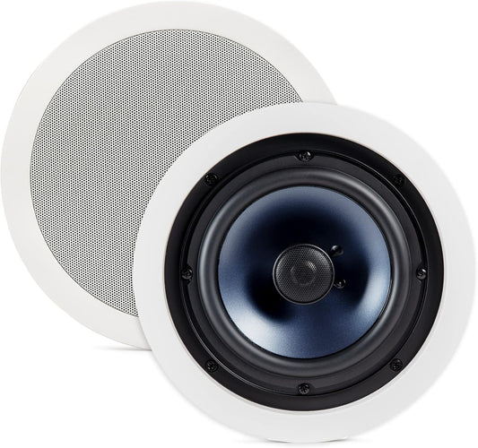 Polk Audio RC80i 8” In-Ceiling Speakers (Pair) – 2-Way Premium Flush Mount Speakers