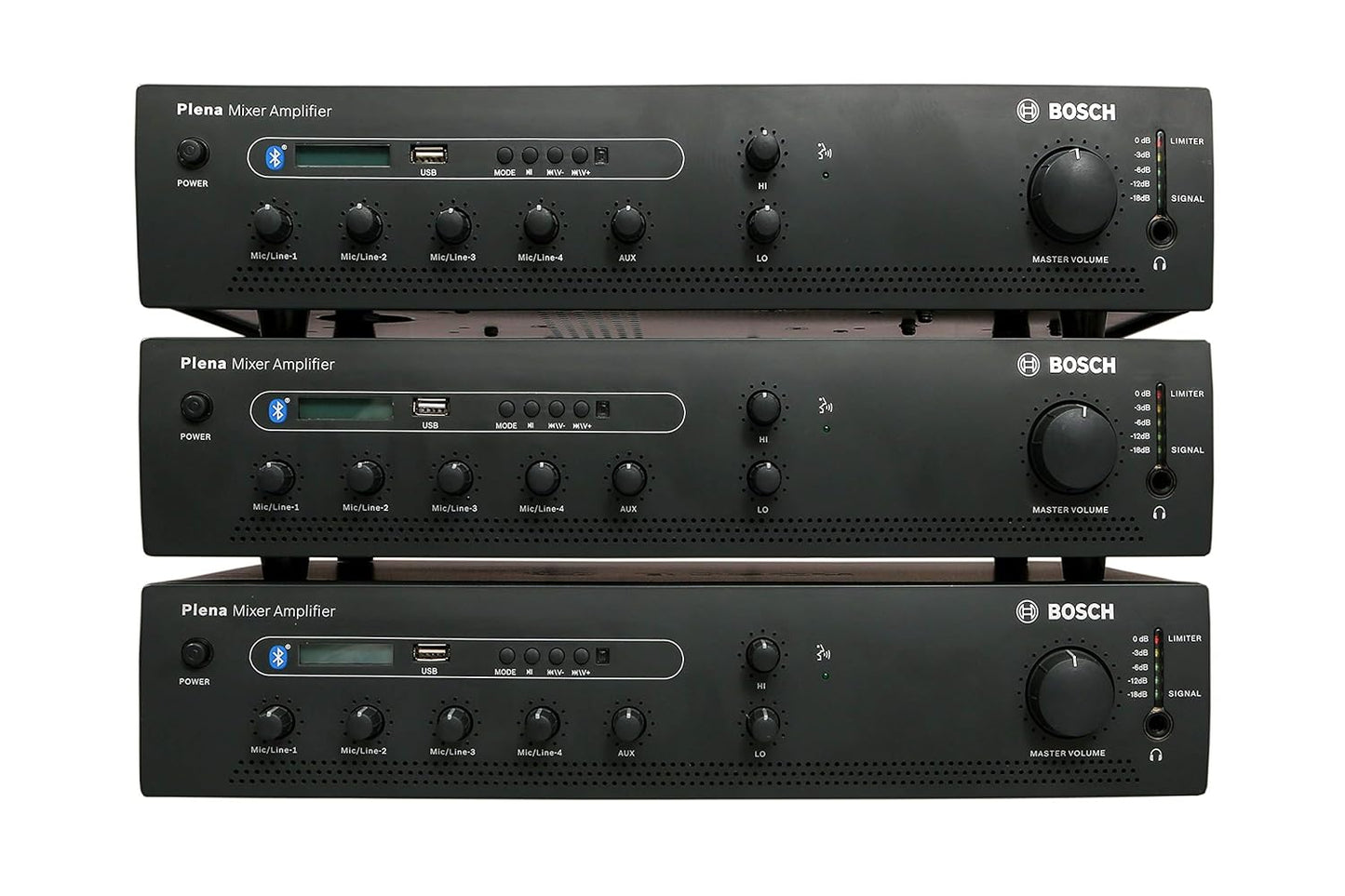 Bosch Plena PLE-1ME240-3IN 240W Compact Mixer Amplifier for PA Systems
