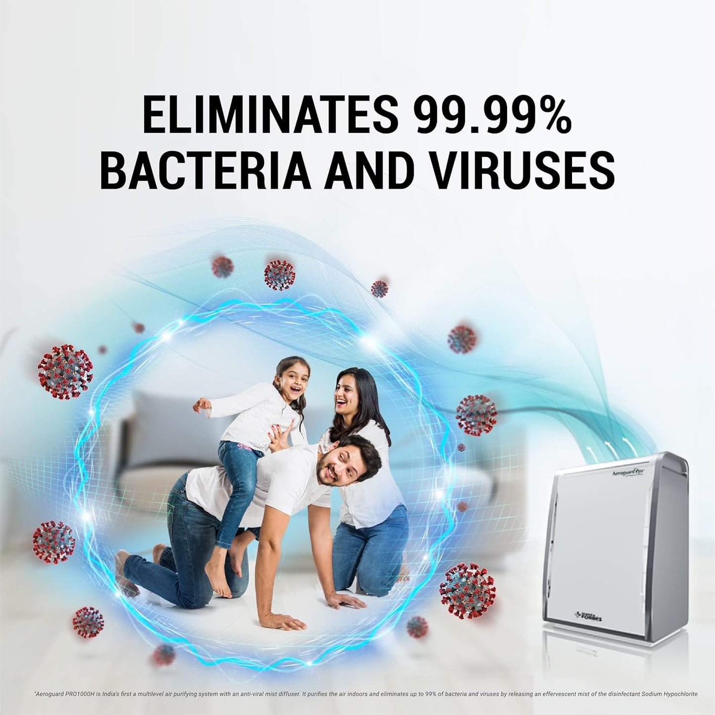 Eureka Forbes Aeroguard PRO 1000 Air Purifer with UV-C Technology