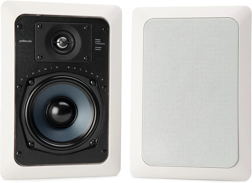 Polk RC55I High-Quality In-Wall speaker with 5.25" Drivers(Pair)