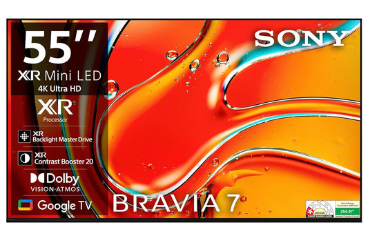 Sony 139 cm (55 inches) BRAVIA 7 4K Ultra HD AI Smart Mini LED Google TV K-55XR70