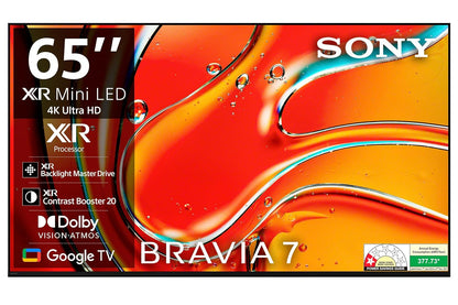 Sony 164 cm (65 inches) BRAVIA 7 4K Ultra HD AI Smart Mini LED Google TV K-65XR70