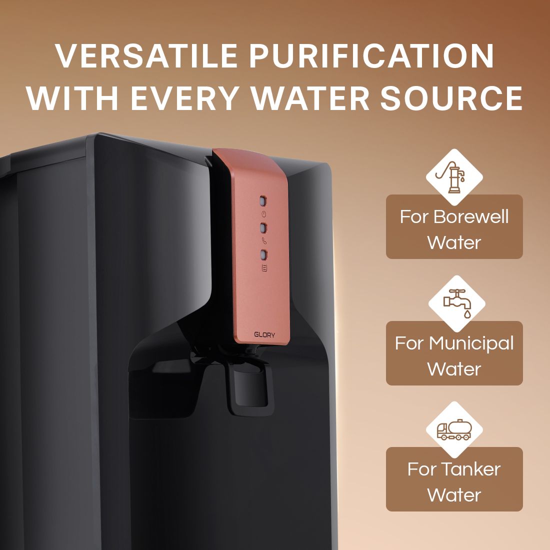 Aquaguard Enrich Glory RO+UV+UF Copper Water Purifier