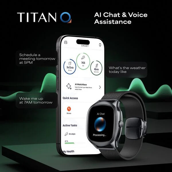 Titan EVOKE S Smartwatch with 1.7" AMOLED Display