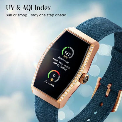 Titan Valerie Aura Women Smartwatch with 1.47" AMOLED Display