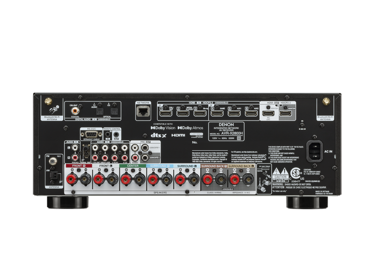 Denon AVR-X2800H 7.2 Ch. 95W 8K AV Receiver