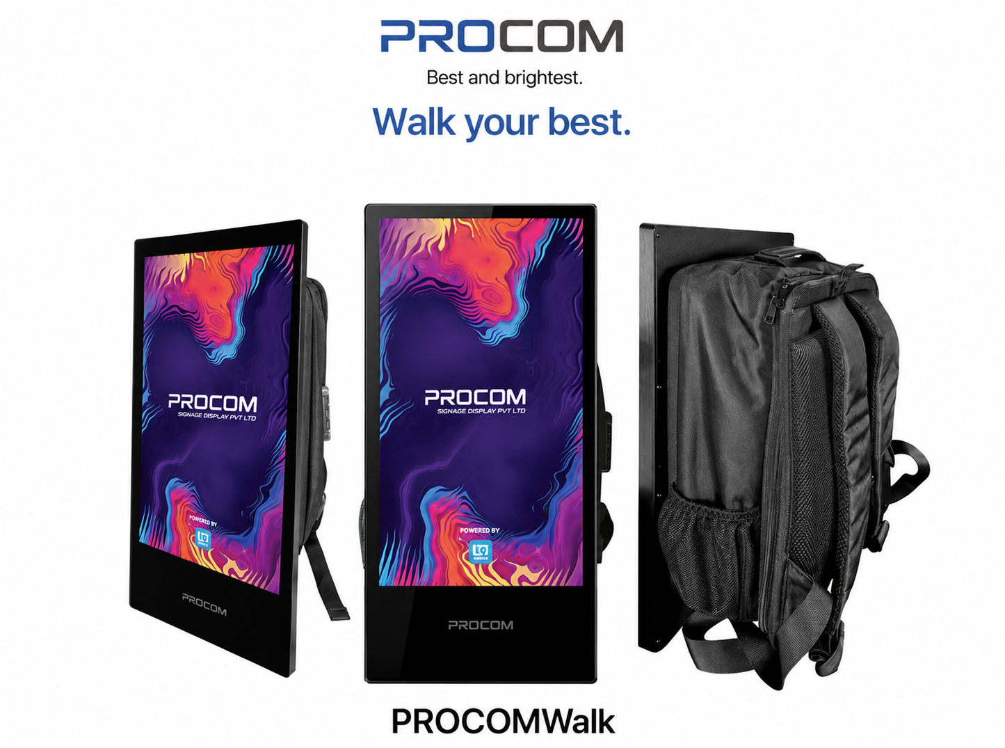 POS walk 3201 32" video walker with toughened glass