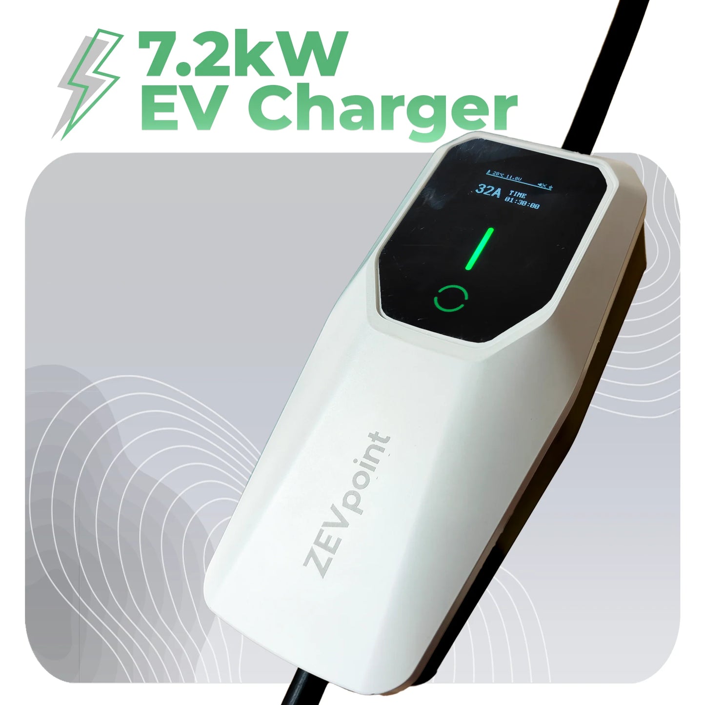 Dash 7.5 Portable EV Charger | Carry Bag+32A Socket