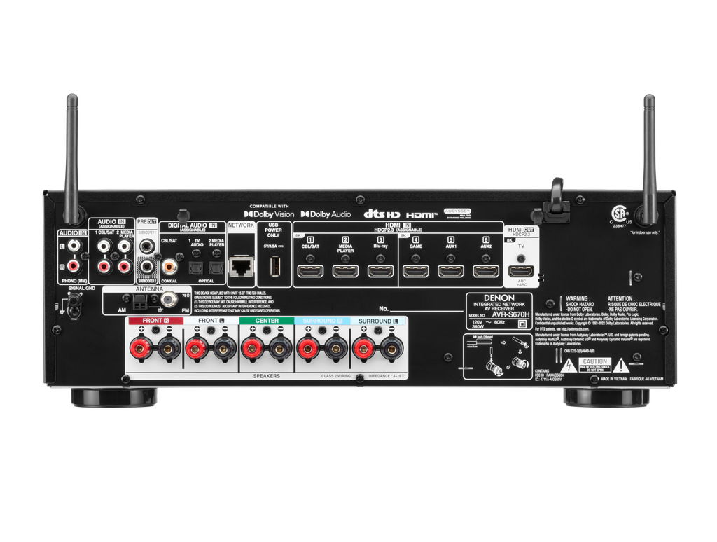 Denon AVR-S670H 8K AV Receiver