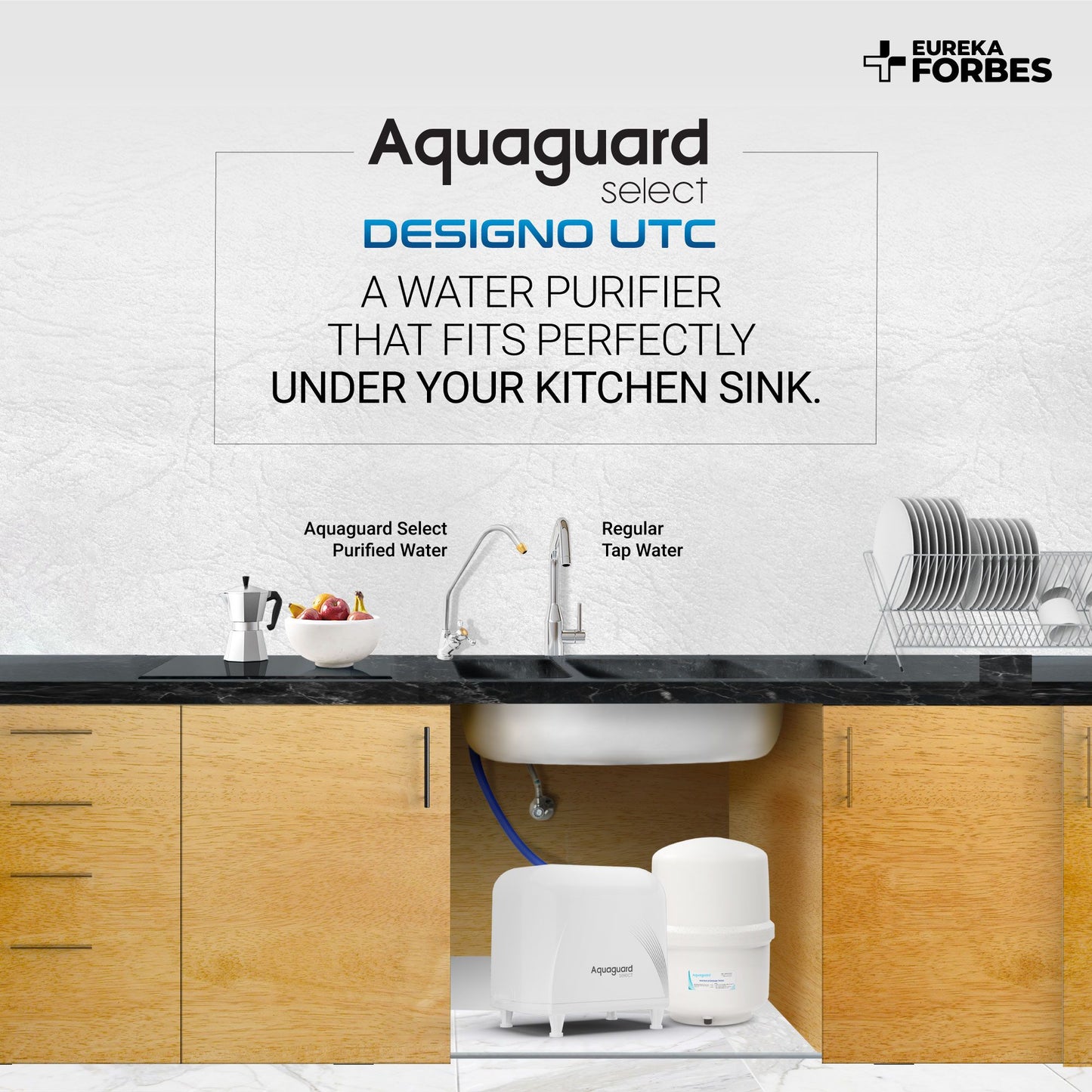 Aquaguard Aspire Select Designo UTC RO+UV Copper Water Purifier