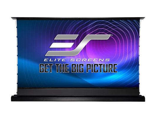 Elite Screens Kestrel Tab-Tension CLR 121 Inch Motorized Floor Rising Projector Screen