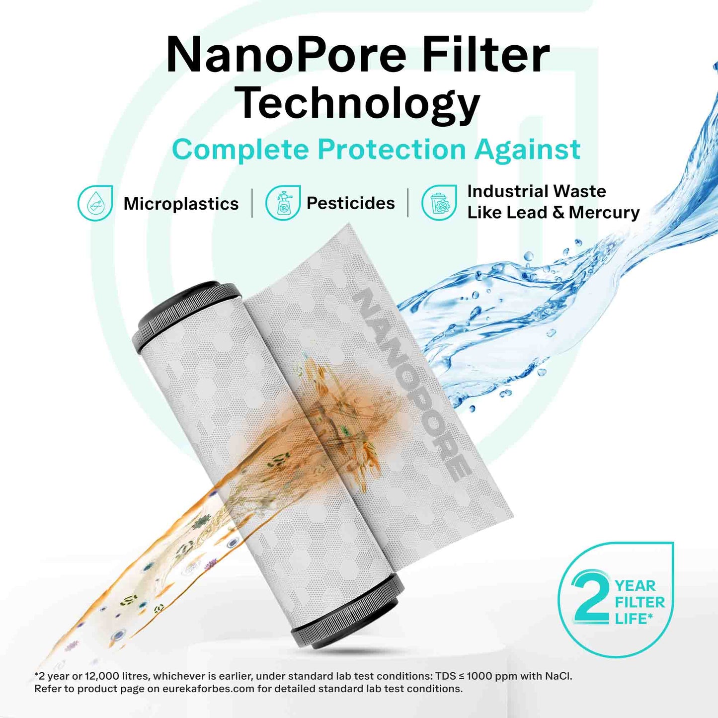 EUREKA FORBES Aquaguard Sure Champ RO+UV 2X Water Purifier