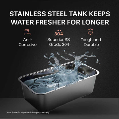 EUREKA FORBES Aquaguard Aspire Nova 2X RO + UV Stainless Steel Water Purifier