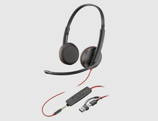 HP POLY Blackwire 5200 Series Corded USB headset