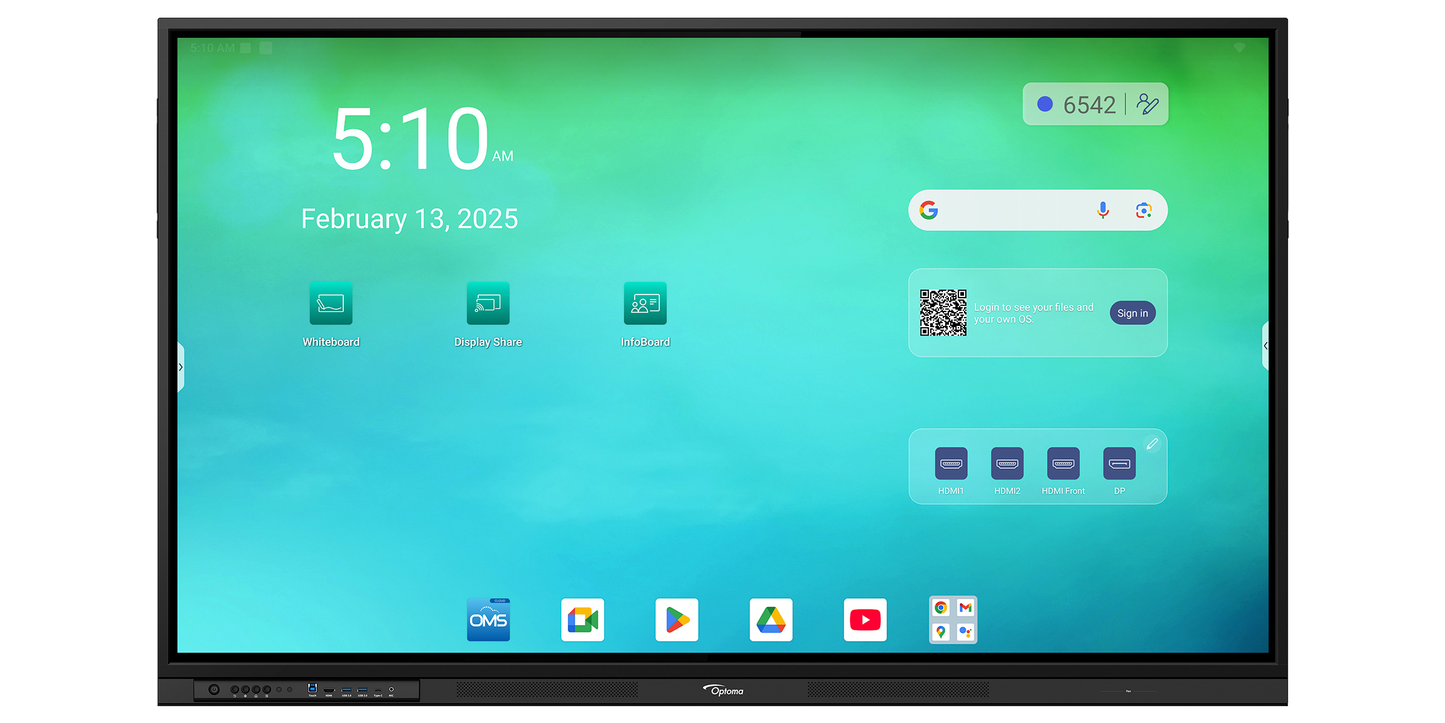 OPTOMA 3653RK-N2 Creative Touch 3 Series 65" interactive flat panel display