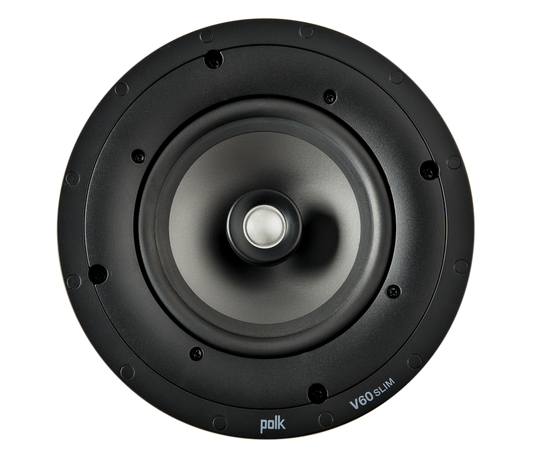 Polk Audio V60 Slim In-Ceiling Speaker – Low Profile 6.5” Flush Mount Speaker