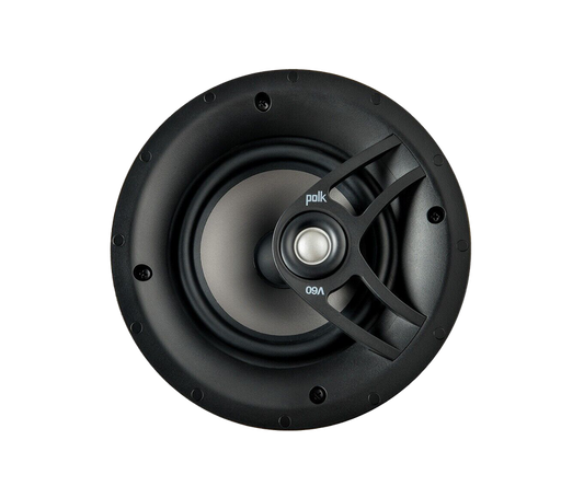 Polk V60 Vanishing In-Ceiling Speaker – 6.5” Flush Mount Premium Audio Speaker