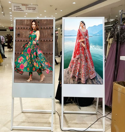 A-Frame/Easel Digital Display Standee with Android POS 43AFG 43" Display