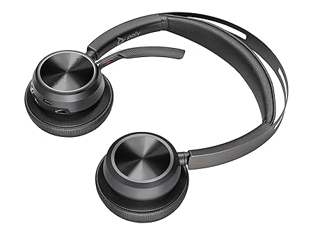 Poly Voyager Focus 2 UC USB-C On Ear Headset - Bluetooth Dual-Ear (Stereo) with Boom Mic