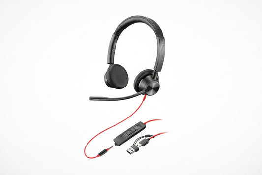 HP POLY Blackwire 3300 Series Corded UC headset