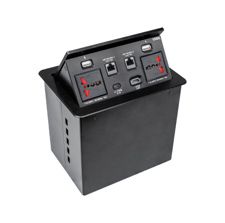 LG-502H-IN Pop-Up Box | Conference Table Connectivity Solution