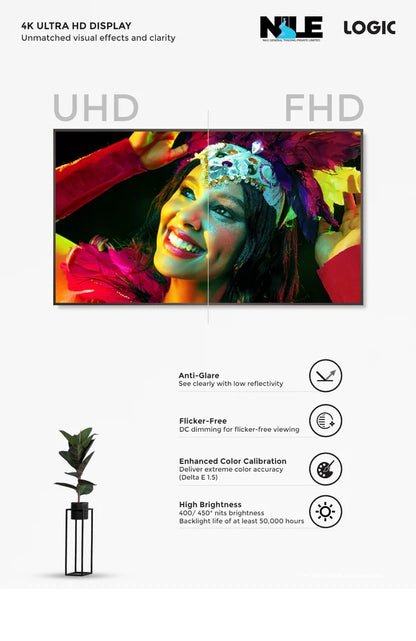 Logic LV55UC Flat Panel Display, 55 Inch