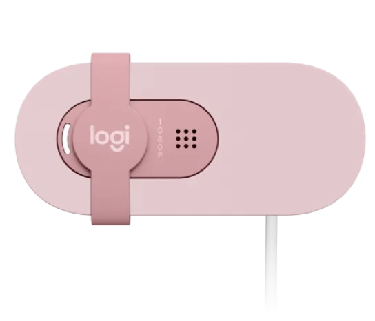 Logitech Brio 100 Full HD 1080P Webcam for Meetings and Streaming, Auto-Light Balance, Built-in Mic