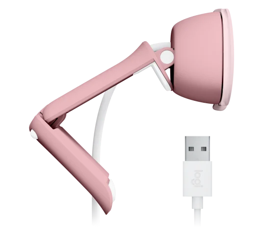 Logitech Brio 100 Full HD 1080P Webcam for Meetings and Streaming, Auto-Light Balance, Built-in Mic